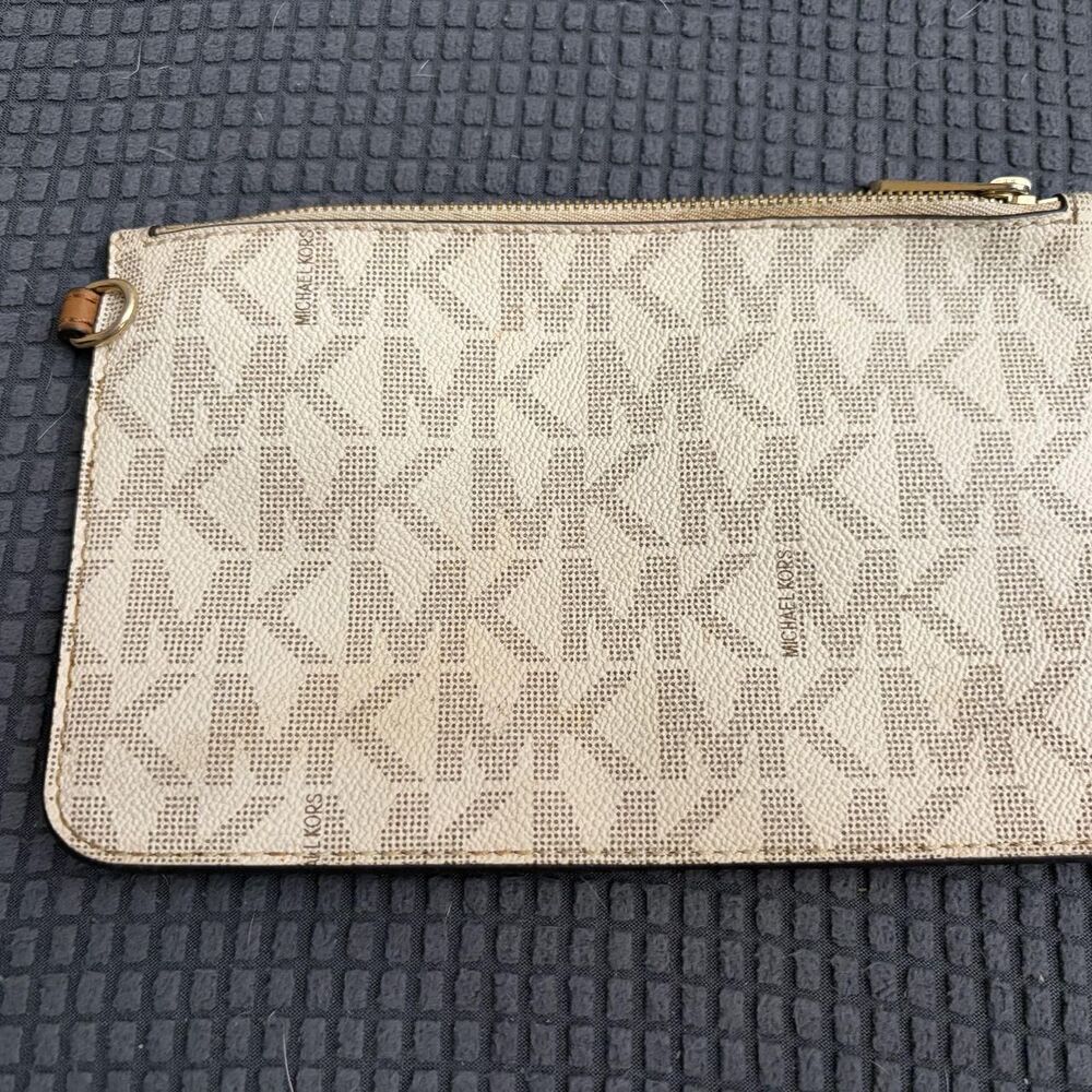 Michael-kors Women's Gold and Cream Wallet-purses